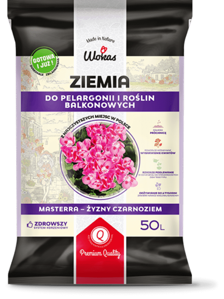 Ziemia do pelargonii i roślin balkonowych