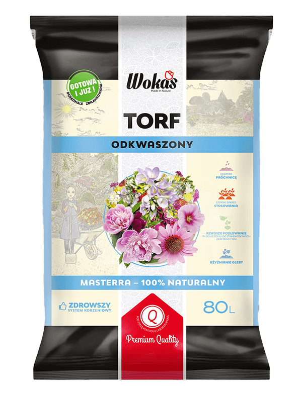 Torf odkwaszony do roślin ozdobnych