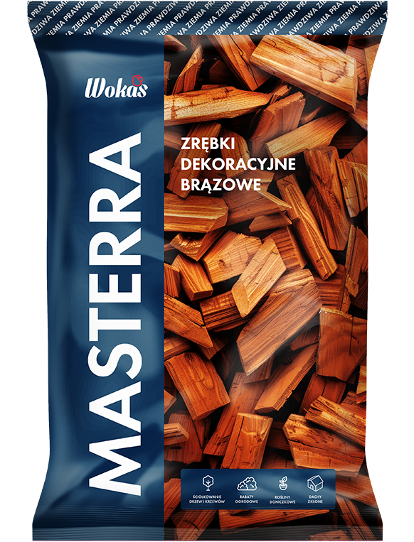 Zrębki dekoracyjne brązowe