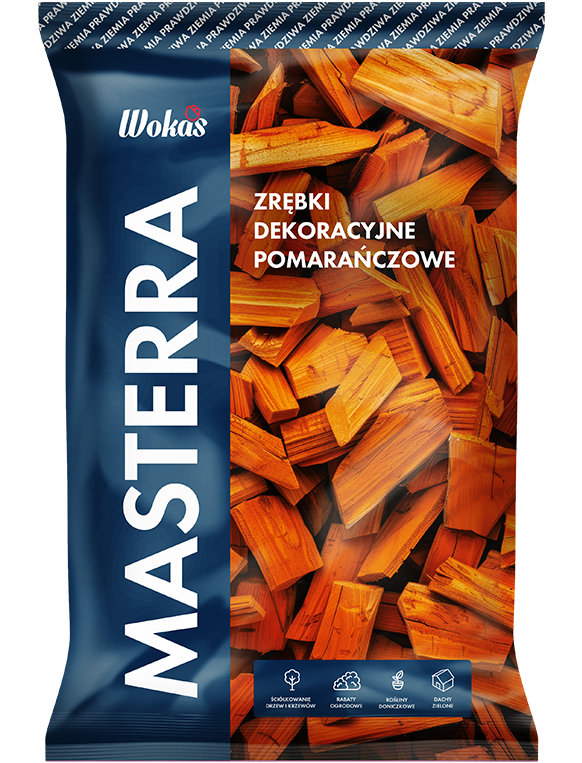 Zrębki dekoracyjne pomarańczowe